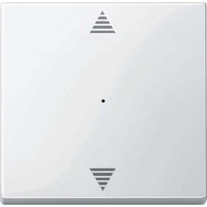 SE Rocker f. 1-gng pbtn module w. up/dwn arrw imprint polar white glossy Sys. M