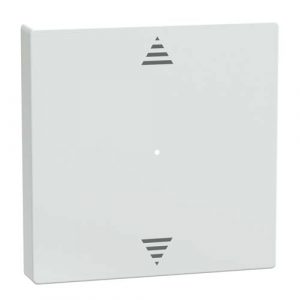 SE Rocker f. 1-gng pbtn module w. up/dwn arrw imprint active white glossy Sys. M