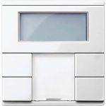 SE Thermostat with display KNX room  polar white glossy System M