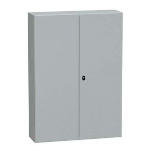 SE Wall mounted steel enclosure Spacial S3D double plain door without mounting plate 1400x1000x300mm IP55 IK10