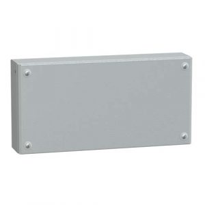 SE Metal industrial box plain door H200xW400xD80 IP66 IK10 RAL 7035