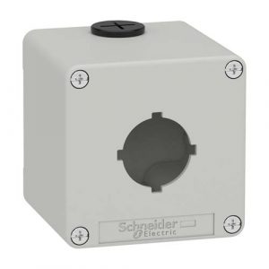 SE Empty control station Harmony XAP XB2 SL zinc alloy grey M20 1 cut out 30mm with notches 80x80x77mm UL cULus