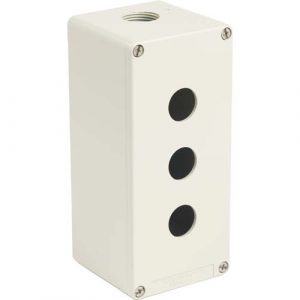 SE Die-cast empty control station Harmony XAP zinc alloy grey 3 cut-outs 22mm 80x175 x77mm