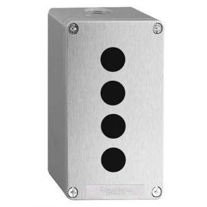 SE Empty control station Harmony XAP zinc alloy grey 4 cut outs 22mm 175x80x77mm