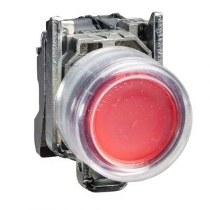 SE crveni svetleći taster - Ø 22 - 24 V-ATEX