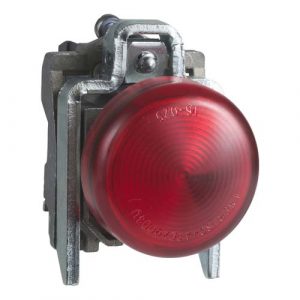 SE okrugla lampica Ø 22 - IP65 - crvena - integrisani LED - 24 V - stopice-ATEX
