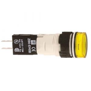 SE Complete pilot light Harmony XB6 round yellow plastic 16mm integral LED 48...120V