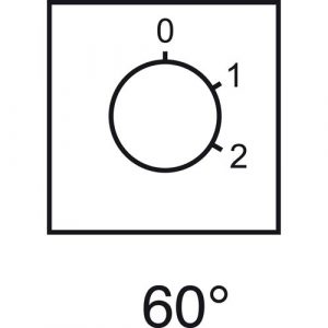 SE oznaka za grebenasti prekidač 0 do 2 - 46 x 46 mm