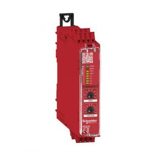 SE safety module Harmony XPSU Cat 4 features 2 x XPSUAF with enabling movement 24V AC or DC spring
