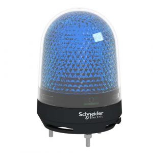 SE Illuminated beacon with buzzer Harmony XVR blue 100mm 70...90dB integral LED 100...230V AC