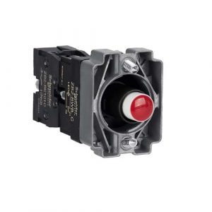 SE Svetlosni blok sa telom i montažnim ramom Easy Harmony XB2 metalni crveni sijalica 24V DC LED 24V AC/DC 1NO