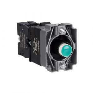 SE Svetlosni blok sa telom i montažnim ramom Easy Harmony XB2 metalni zeleni sijalica 24V DC LED 220V AC 1NO