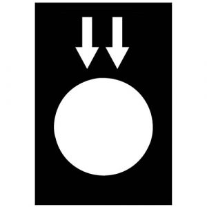 SE oznaka - 30 x 40 mm - crna - spuštanje brzo