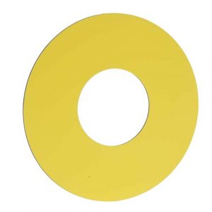 SE Unmarked legend Harmony XAC plastic yellow 22mm push button 60mm label unmarked