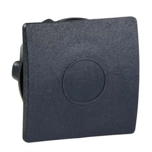 SE crni kvadratni poklopac za Ø22 otvor