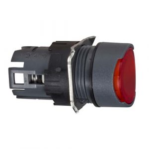 SE Head for illuminated push button Harmony XB6 red flush pushbutton Ø 16 latching integral LED