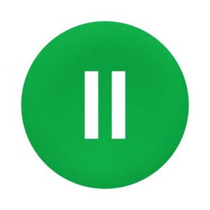 SE zeleni poklopac sa oznakom II za okrugli taster Ø22