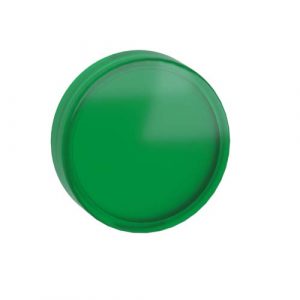 SE zelena glatka sočiva za okrugle lampice Ø22 integrisani LED