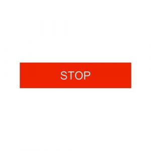 SE Oznaka Easy Harmony XB2 crvena 8x27mm plastična "STOP"