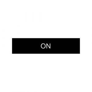 SE Oznaka Easy Harmony XB2 crni 8x27mm plastična "ON"