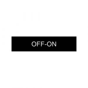 SE Oznaka Easy Harmony XB2 crni 8x27mm plastična "OFF-ON"