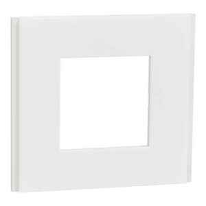 SE Dekorativni okvir Unica Deco 1 element belo staklo