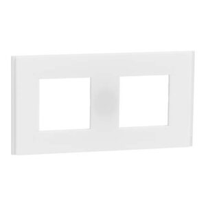 SE Dekorativni okvir Unica Deco 2 elementa belo staklo