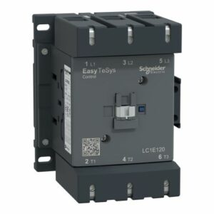SE Kontaktor Easy TeSys Control LC1E 3P (3NO) AC-3/AC-3e <=440V 120A/96A 220V AC kalem 50Hz