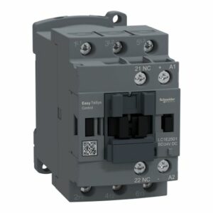 SE Kontaktor Easy TeSys Control LC1E 3P(3NO) AC-3/AC-3e <=440V 25A 24V DC kalem 1NC pomoćni kontakt