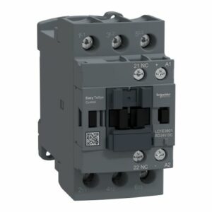 SE Kontaktor Easy TeSys Control LC1E 3P(3NO) AC-3/AC-3e <=440V 38A 24V DC kalem 1NC pomoćni kontakt