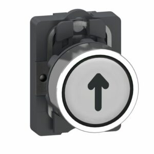 SE Kompletno taster dugme sa simbolom Easy Harmony XA2 plastična glava 22mm bela strelica 1NO povratna opruga sa oznakom