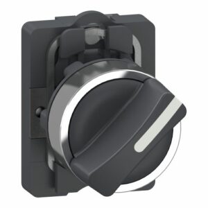 SE Kompletni selektorski prekidač Easy Harmony XA2 plastična kratka ručica 22mm 2 pozicije 1NO fiksni položaj crna