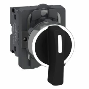 SE Kompletni selektorski prekidač Easy Harmony XA2 plastična duga ručica 22mm 3 pozicije 2NO fiksni položaj crna